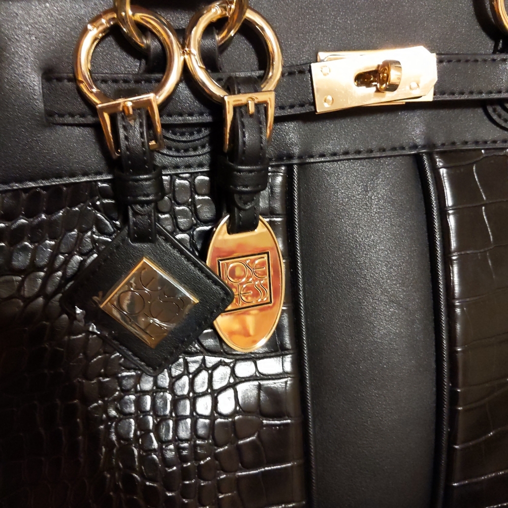 JOSE HESS BEL AIR BLACK HANDBAG - Picture 6 of 8